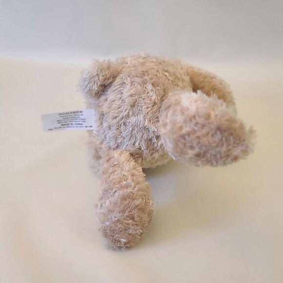 Galerie Sitting Teddy Bear Red Bow Heart Collar Soft Plush Stuffed Animal 6" - Picture 6 of 11